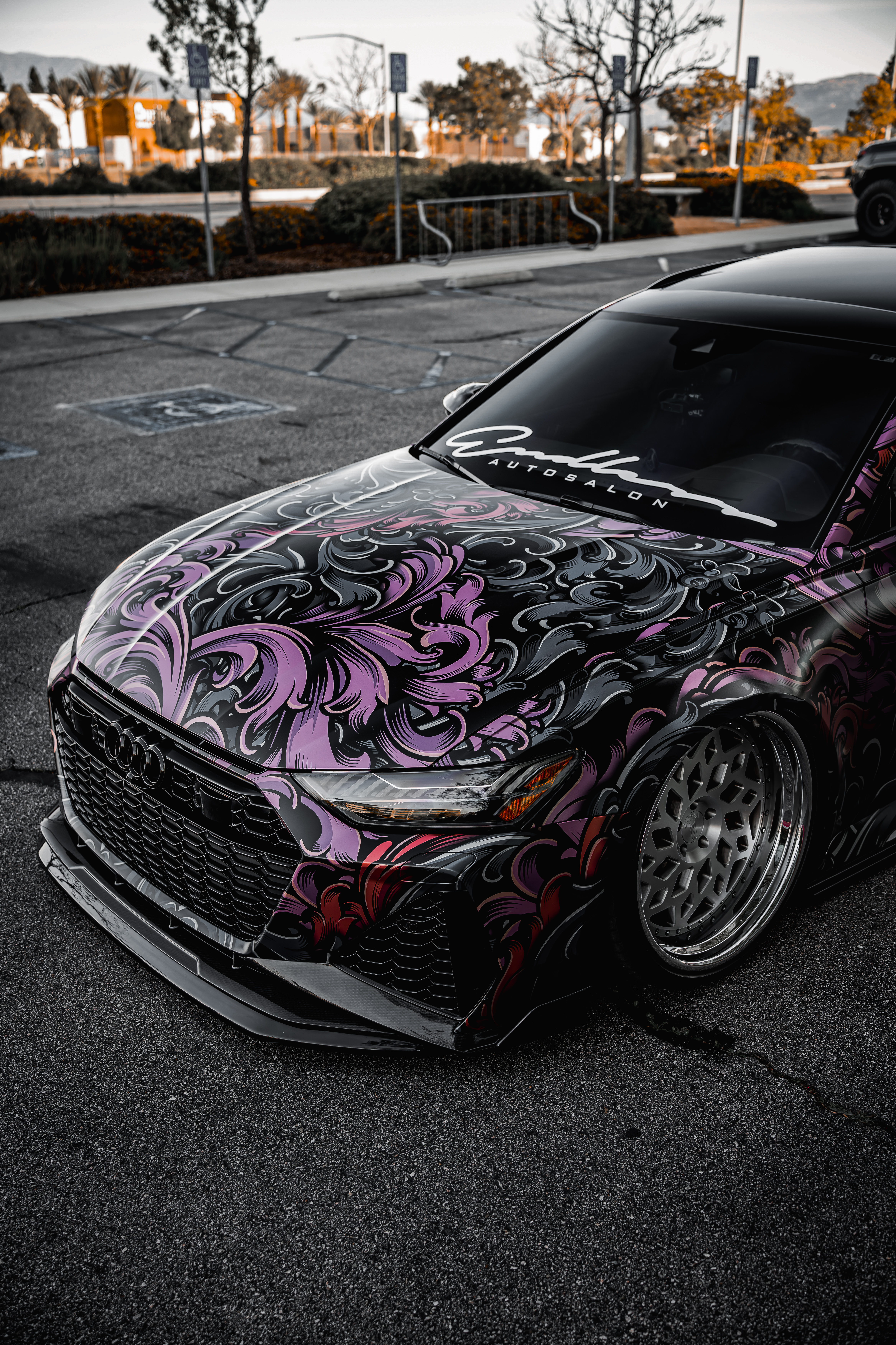 Audi Rs6 wrap colorful filigree