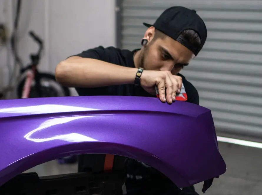 Wrap Audi Fender for Sema Auto Show